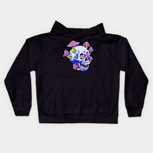 Trippy skull Kids Hoodie